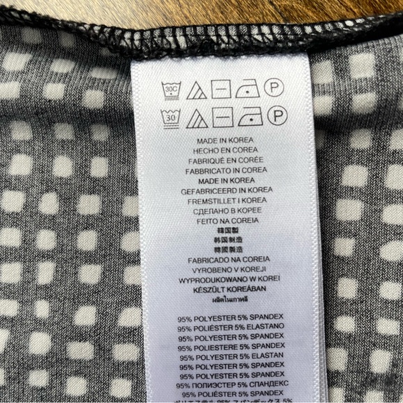 Michael Kors Black and White Patterned Long Sleeve Dress - Picture 4 of 4